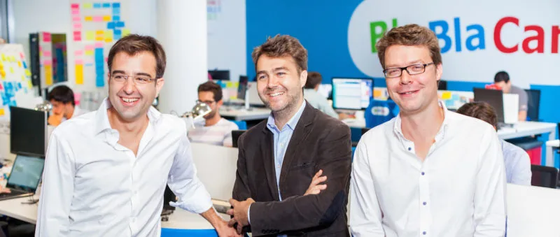 Рання команда BlaBlaCar в офісі